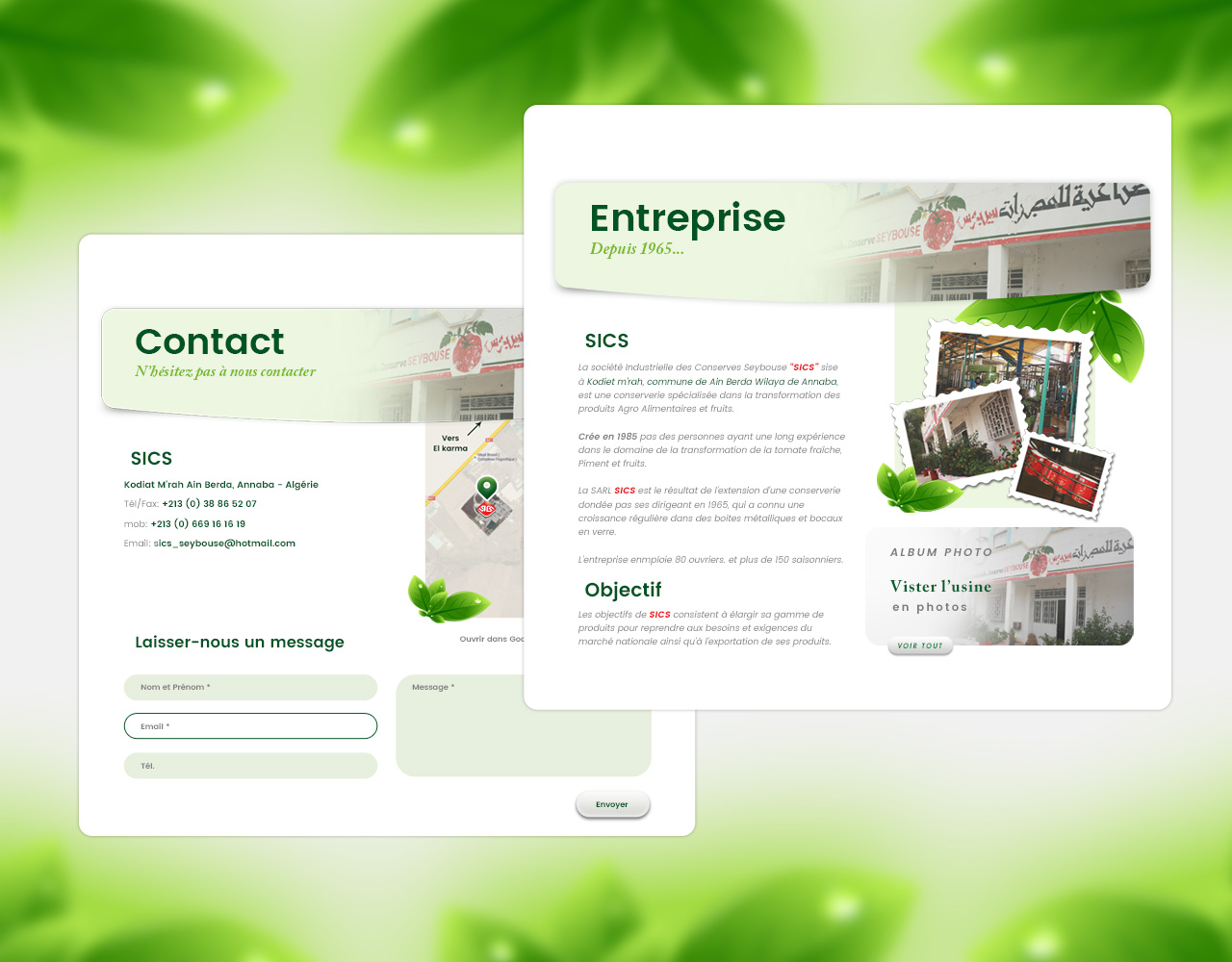 Contact and entreprise